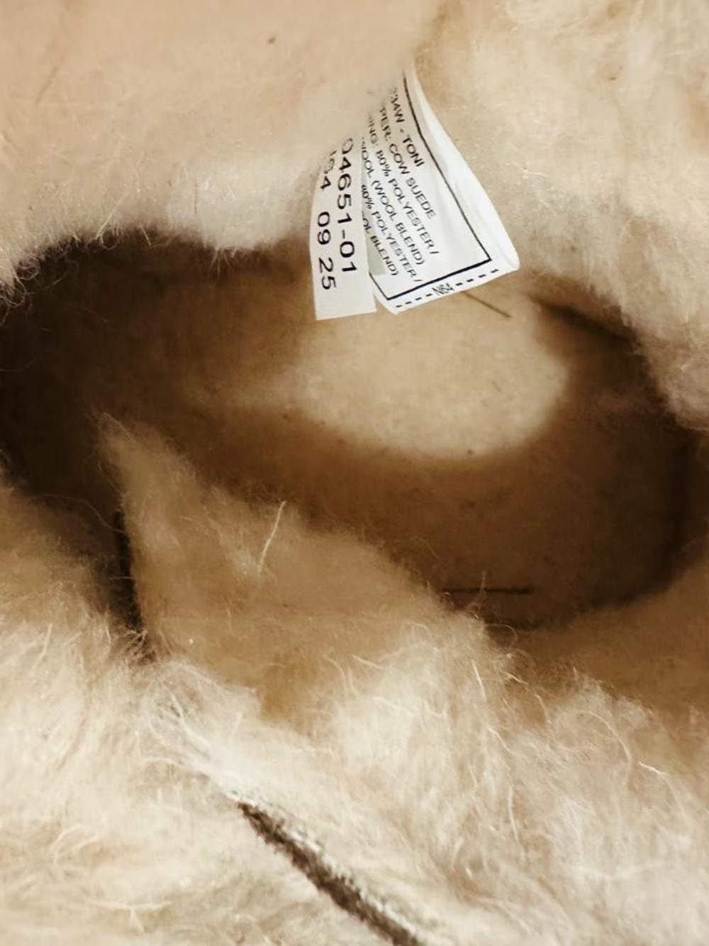 BearPaw Tan Suede Shearling Platform Ankle Boots - Picture 6 of 8